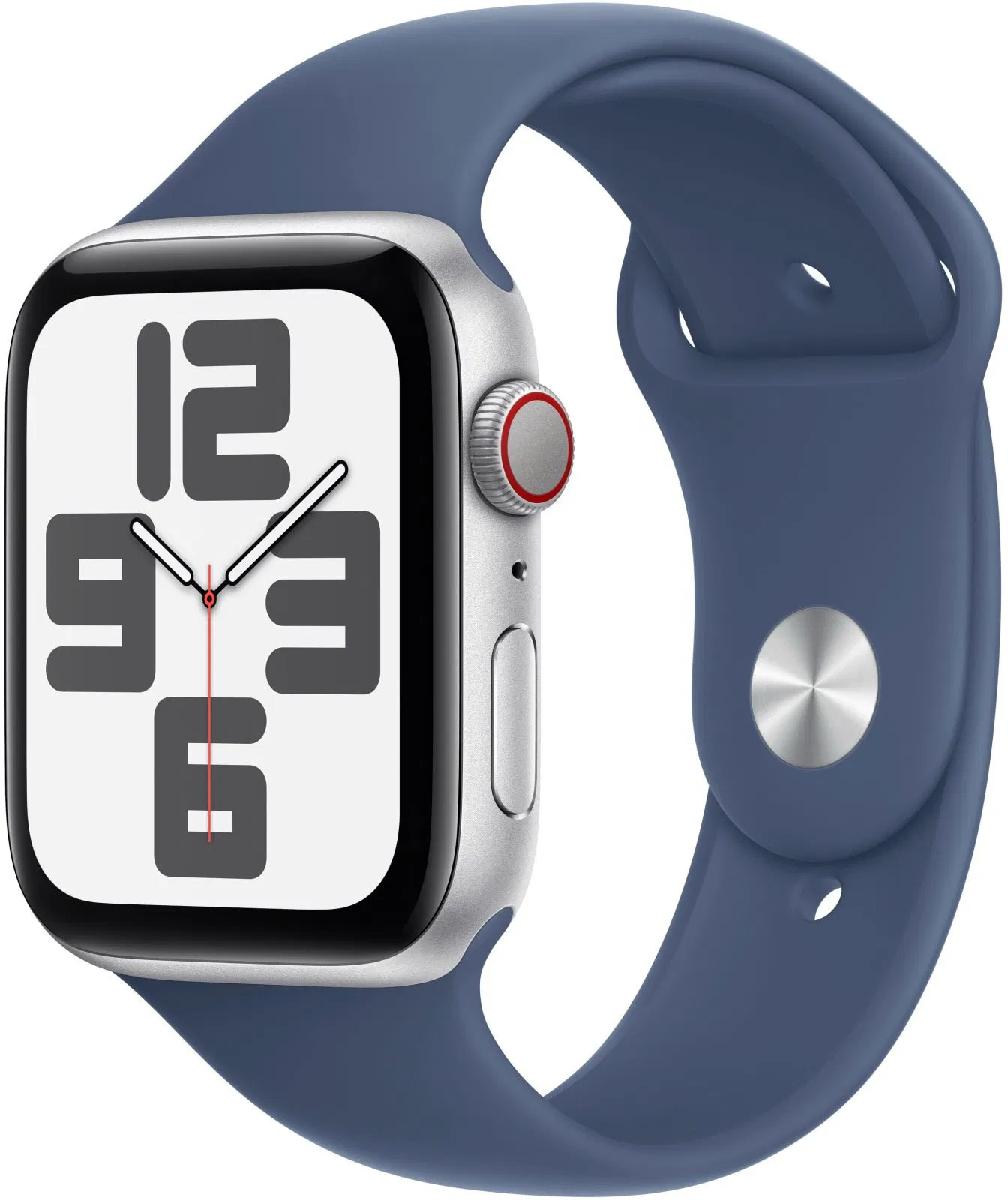 APPLE WATCH SE 2 (2024) GPS 44MM SILVER ALU-DENIM SPORT BAND M/L
